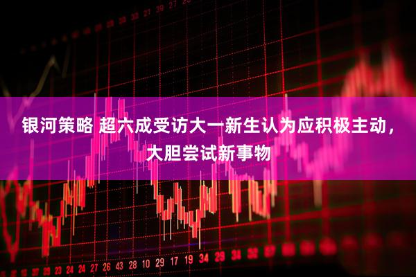银河策略 超六成受访大一新生认为应积极主动，大胆尝试新事物